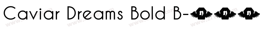 Caviar Dreams Bold B字体转换